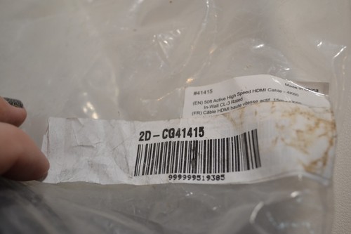 C2G #41415 50ft Active High Speed HDMI Cable 4K 60 In-Wall CL-3 Rated - Picture 2 of 3