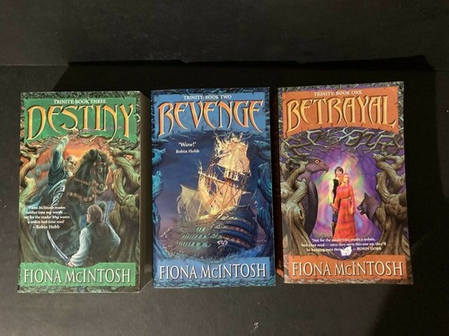 x3 Trinity Trilogy Series by Fiona McIntosh: Betrayal, Revenge, Destiny Set Lot - Picture 2 of 3