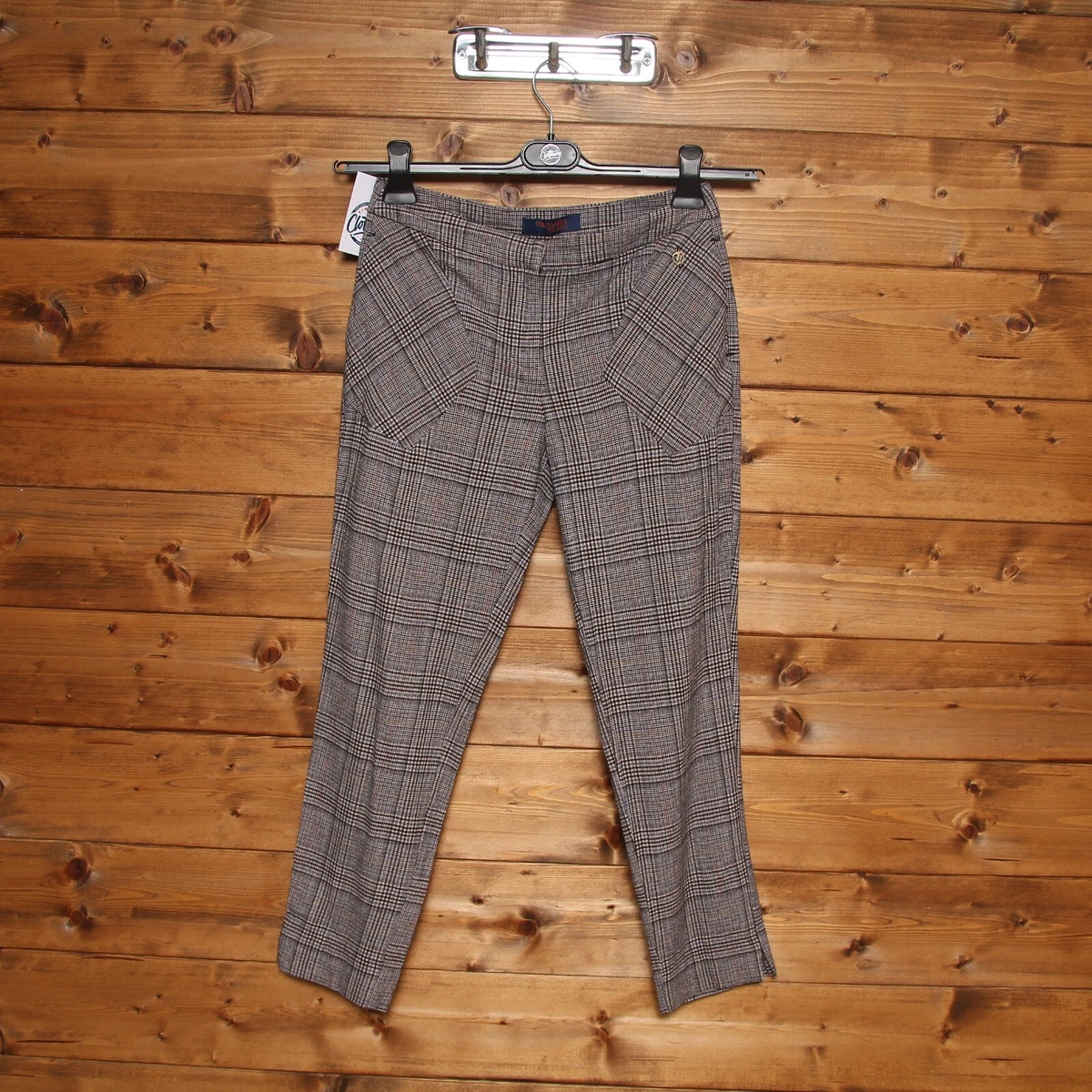 AQUA black stretchy slim straight leg pants small s