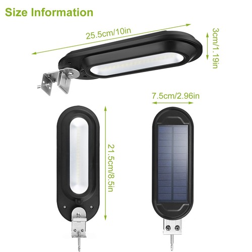 Commercial Dusk to Dawn Solar Power Street Light IP65 Road Lamp Motion Sensor - Picture 76 of 79