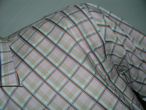 MENS MARTIN GORDON CASUAL SHIRT SIZE XL 100% COTTON PURPLE GRAY PLAIDS #130 - Picture 4 of 6