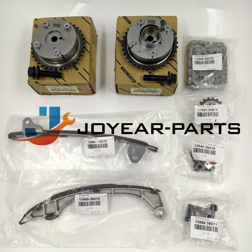 OEM Timing Chain Kit VVT for Toyota RAV4 Highlander Sienna Venza Camry 2.7 2.5 Foto 2 de 4