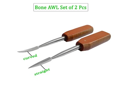 Veterinary Bone AWL With Wooden Handle Premium Quality.