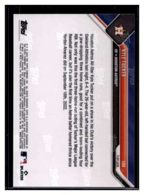 2023 Topps Now #599 Kyle Tucker Blue Parallel Card #d /49 | eBay