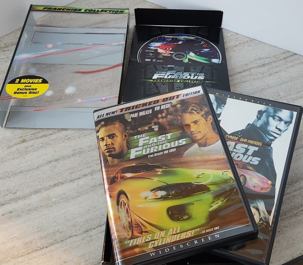 NEW FAST FURIOUS Franchise Collection DVD Boxed Set w/Plastic