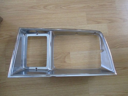 NOS 1979 Ford Pinto Bobcat LH Headlamp Door Chrome D9FZ-13064-F OEM