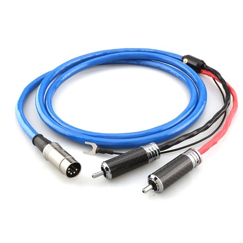 Cable de brazo de sonido de audio fonógrafo macho a macho 5Din plateado macho a RCA con cable de tierra - Imagen 1 de 6