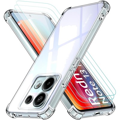 Schlanke TPU Hülle für Xiaomi Redmi Note 13 Pro 5G + Poco X6 5G, Stoßfest & Klar