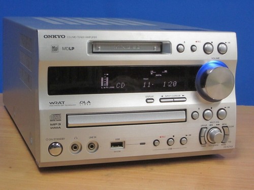 ONKYO FR-N7NX CD MD USB Recorder Amplifier Deck High-Performance Audio Tested - Picture 2 of 9