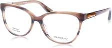 Marciano By Guess GM 259 062 Brown Plastic Optical Eyeglasses Frame 55-16-135 AB