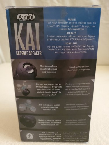KAI X-MINI WIRELESS CAPSULE SPEAKER - NEW - Picture 2 of 5