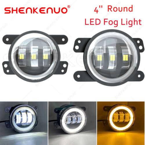 Pair For Nissan Frontier 2005-19 LED Front Bumper Fog Lights Lamp w/ Clear Lens