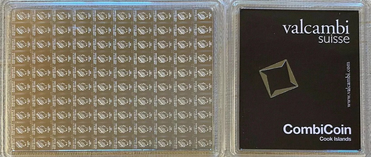 Lingotto D'argento Fuso Valcambi Da 100 Once (Senza IVA - Foto 3