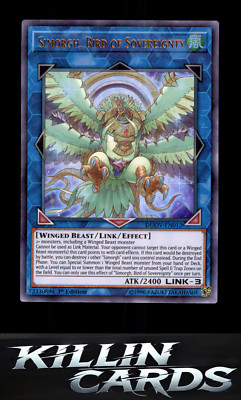1st Edition Simorgh, Bird of Sovereignty DUOV-EN012 Ultra Rare Duel Overload YuG