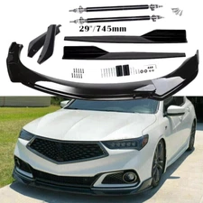Front Rear Bumper Lip Spoiler Splitter Body Kit Side Skirt For Acura TLX 15-23