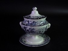 Senftopf  Gewürztöpfchen  Miniaturterrine um 1840 - Umdruck- SCHRAMBERG Amberg