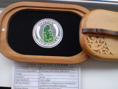 New Zealand - 2010 - 1 OZ Silver Proof Coin - Maori Art