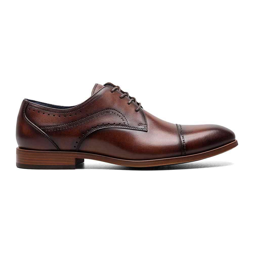Stacy Adams Shoes Bryant Cap Toe Oxford Brown Size 14 — photo 2