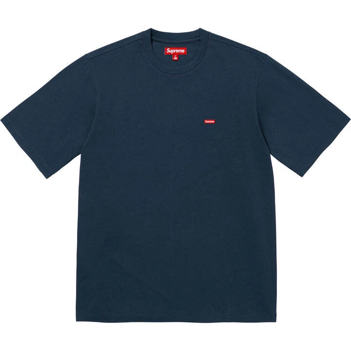 Tee shirt bleu marine petite boîte suprême
