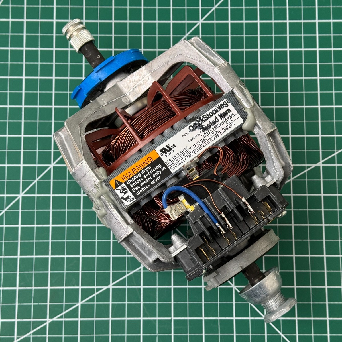 Whirlpool Dryer Motor W10396029 S58SVMZK-6925 | eBay