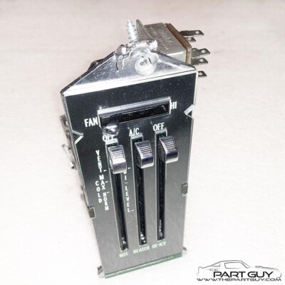 Rebuilt A/C Heater Control For 1969 Camaro & 1969-74 Nova - RBLT With New Lens