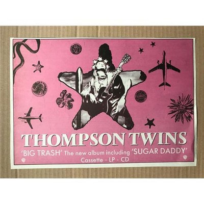 THOMPSON TWINS BIG TRASH MEMORABILIA Original Musik Presse Werbung von 1989 - die