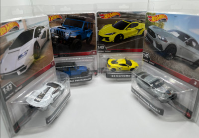 Hot Wheels Premium Lamborghini, Corvette, Ford Mustang, or Jeep Wrangler 1:43