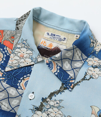 美品 SUN SURF CHERRY BLOSSOM\" 枝垂れ桜 SS30982 Sun Surf - サンサーフ アロハシャツ しだれ桜 チェリー