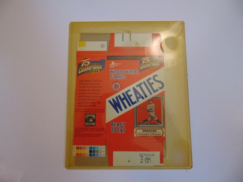 1999 Wheaties Mini Cereal Box 75 Years of Champions 1924-1999 Lou Gehrig - Picture 2 of 2
