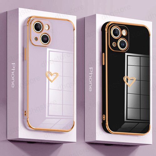 Coque antichoc pour iPhone 15 14 13 Pro Max 12 11 XS 8 Coeur Silicone Soft Étui - Photo 2 sur 18