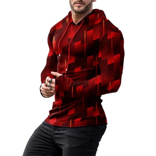 Pullover Hombres Sudaderas con Capucha Estampado 3D Ropa Activa Deportes Sudadera con Capucha Jersey Manga Larga - Imagen 10 de 18