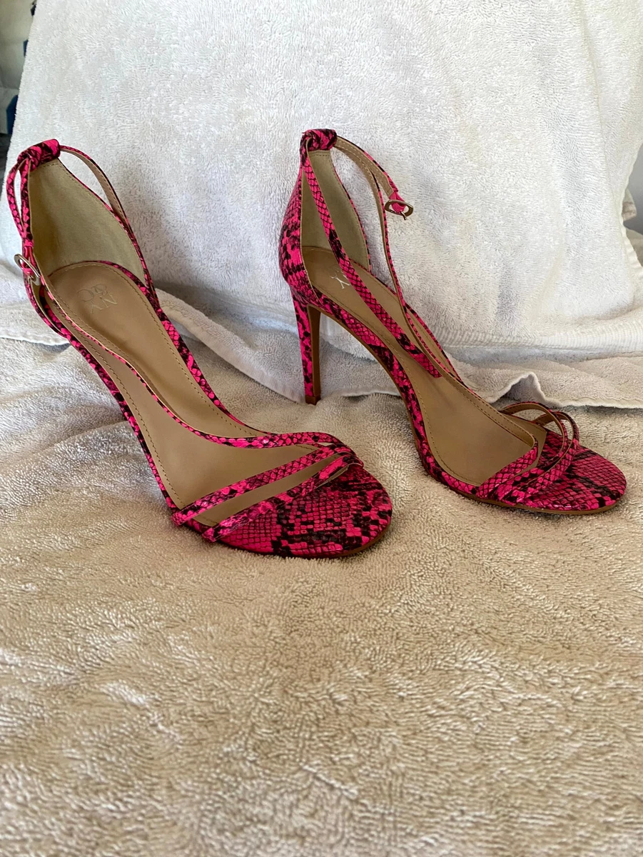 Hot pink strappy shoes discount