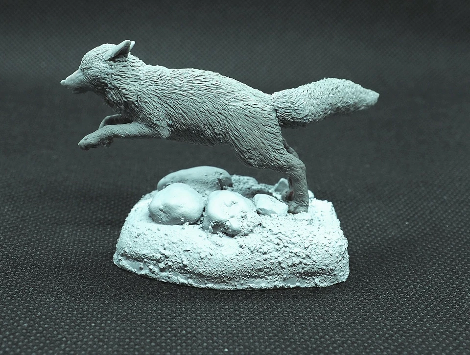 CIXMODELS CixM120001 FOX VOLPE 120mm 1:16 BIG SCALE RESIN KIT ANIMAL NON DIPINTO - Immagine 4 di 4