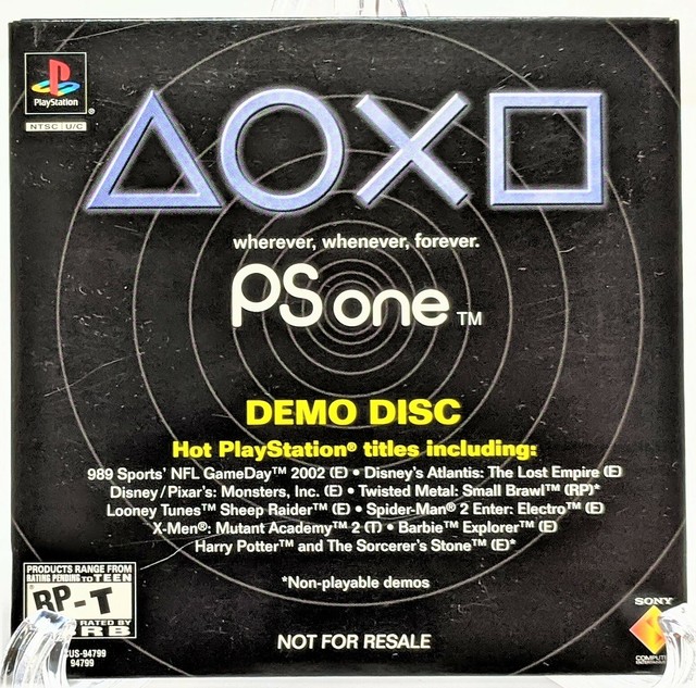 playstation demo disc - shock your system! playstation demo disc - shock your system!