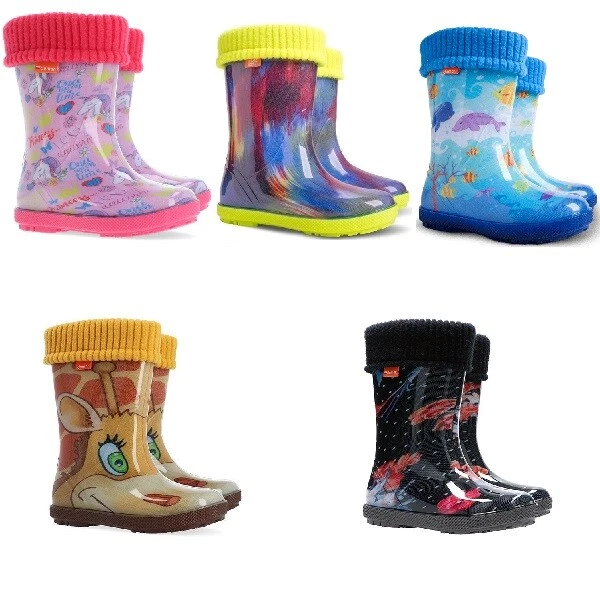 DEMAR Kinder HAWAI LUX Jungen Mädchen Thermostiefel Gummistiefel gefüttert