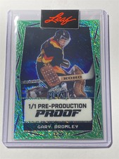 GARY BROMLEY 2024 Leaf Metal Legends Shimmer GREEN Proof 1/1 (Y)