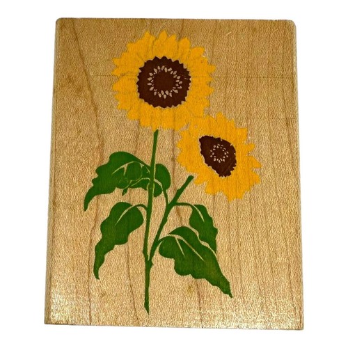 Sunflower Botanical Garden Hope Rubber Stamp 3.5 x 2.75 - Rubber Stampede Z483F