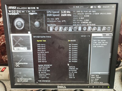 MSI X99S SLI PLUS, LGA 2011/Socket R, Intel Motherboard with i7