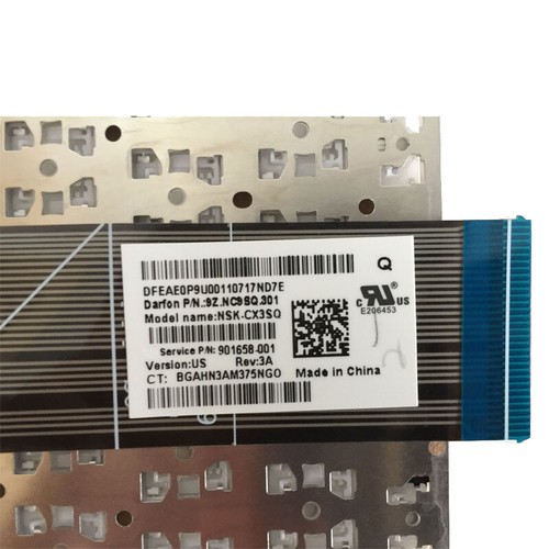 Teclado para computadora portátil HP Pavilion 14-ax 14-ax000 14-ax100 TPN-Q183 EE. UU. 901658-001 - Imagen 4 de 4