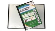 A3 - A4 - A5 Black Display Book 20 & 40 pocket presentation Art Portfolio