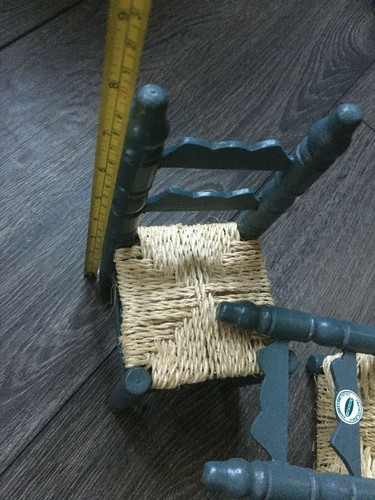  Puppenhaus  Beistellstühle Miniatur Küche Esszimmer Möbel - Bild 6 von 6