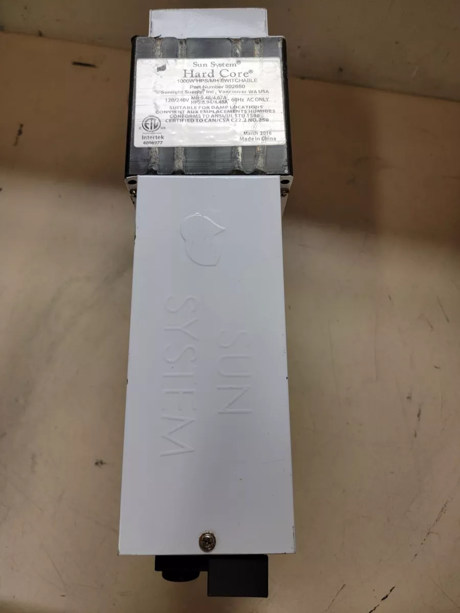 Sun System Hard Core 1000 Watt HPS MH Switchable Ballast 902650 eBay