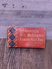 VINTAGE USS AMERICAN MRS. MCGREGORS FAMILY NAIL BOX