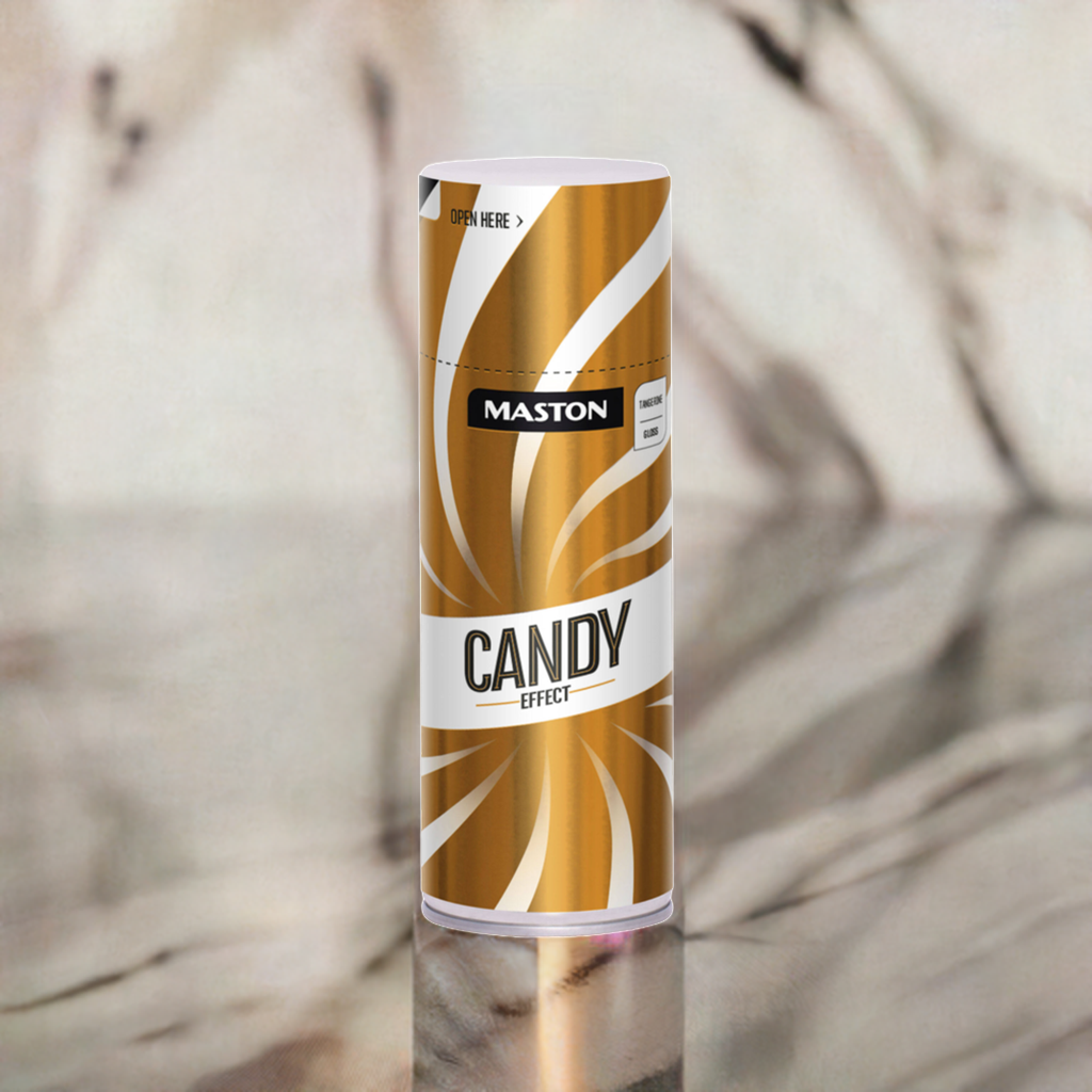 Maston Spray Paint Candy Effect Gloss Tangerine Orange 400ml