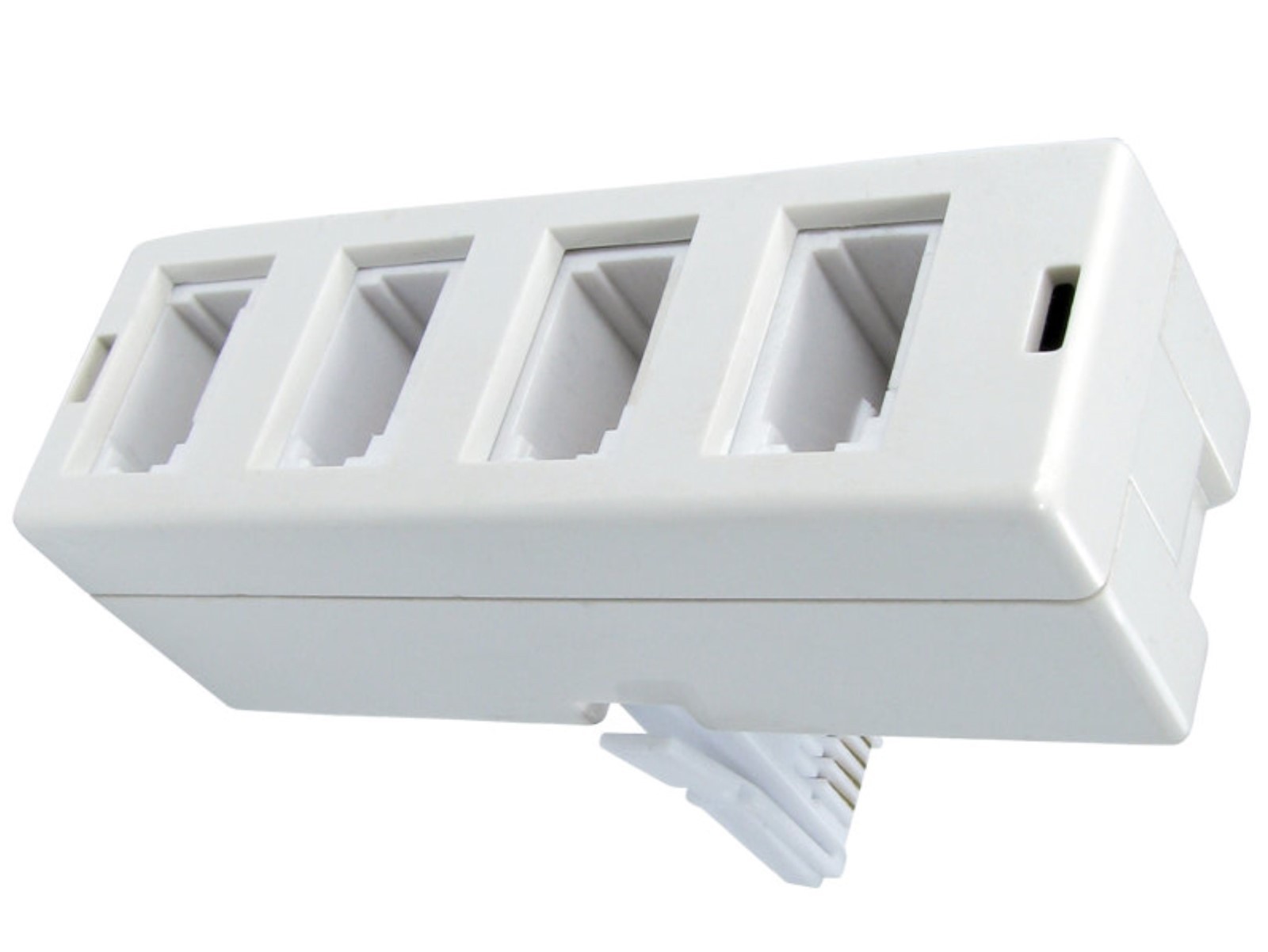 BT Quadruple telephone Phone socket 3 way y Adapter Splitter Fax Modem 4 way