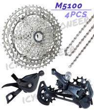Shimano Deore M5100 11-51T Cassetta Gruppo 4pz con Catena HG601 128L