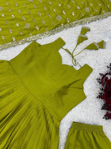 Anarkali Gown Pakistani Salwar Kameez Ready made Suits Wedding Party Bollywood L - Picture 4 of 9