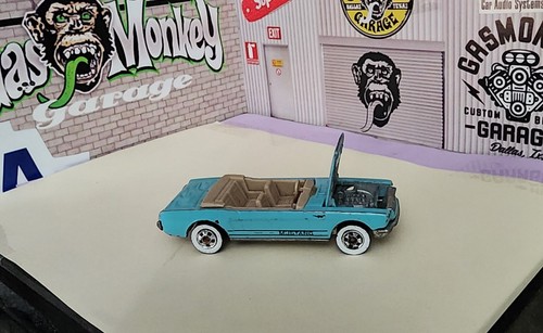 👓Hot Wheels 1989 Classic Series⚡'65 MUSTANG CONVERTIBLE Turquoise⭐WWBW Used