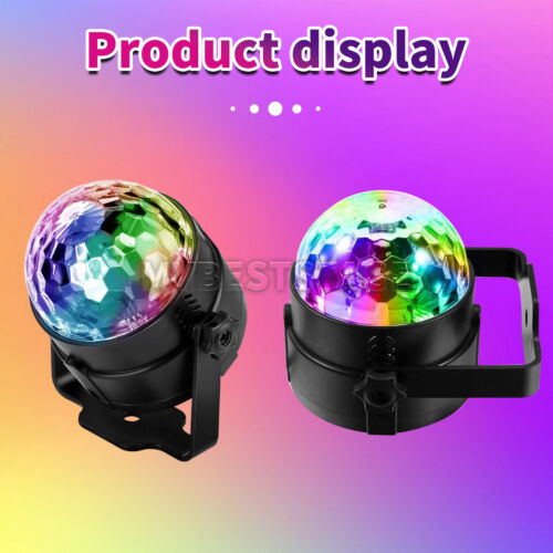 Party Magic Ball Light Party Disco RGB LED DJ Club Stage Light Remote Control - Picture 4 of 7