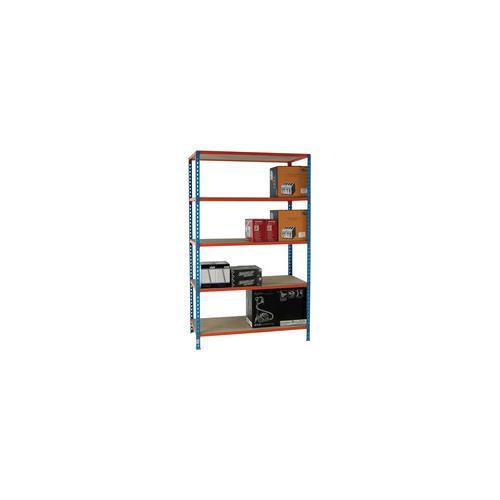378985 , Standard Duty Regal orange lackiert blau H2000 x B1200 x T500 mm - Bild 5 von 6